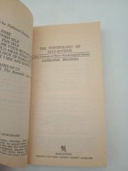 The Psychology of Self Esteem, Vtg Paperback, 1987, Bantam, by Nathaniel Branden