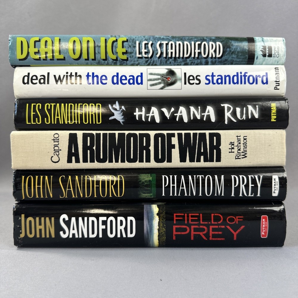 Lot Of 6- Novels Mixed Authors, Genres And Titles Hardcover Books