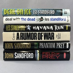 Lot Of 6- Novels Mixed Authors, Genres And Titles Hardcover Books
