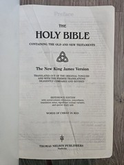 1983 Nelson NKJV Red Letter Bonded Leather Imperial Reference Bible Gilded 745BG