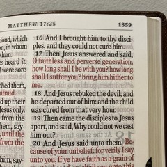 KJV Super Giant Print Bible – 17pt font ~ Faux Leather ~ Red Letter ~ Indexed