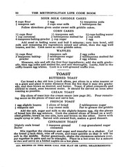 1925 The Metropolitan Cook Book 62 Pages
