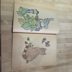 Holly Hobbie Nature Friend Coloring Book Vtg Aged Pages 1976 Slightly Distressed