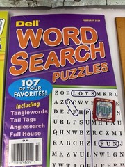 Lot of 5 Dell Penny Press Kappa Word Search Find Puzzle Books Jumbo,Tick Tock