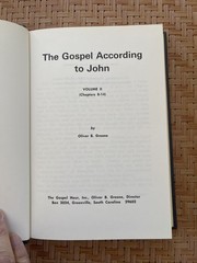 Complete The Gospel According to John Vol 1 2 3 Oliver Greene Gospel Hour