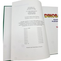 Dinosaurs! Giants of the Prehistoric World Complete 8 Vol Set Collier’s…