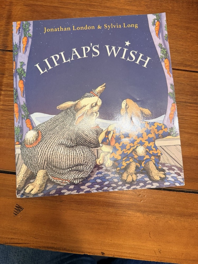 Liplap’s Wish Jonathan London Sylvia Long 1st Scholastic Printing 1998 Rare NM