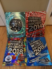 Book Lot Of 4 Guinness World Records Books 2013 2014 2015 2018