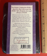 Nelson~Pocket Companion Bible~NKJV~Black Bonded Leather~Compact~Brand New