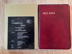 Cambridge Cameo KJV King James Ver Bible Genuine French Morocco Leather 74XRL