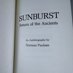 Sunburst : Return of the Ancients Norman Paulsen 1980 Hardcover First Printing
