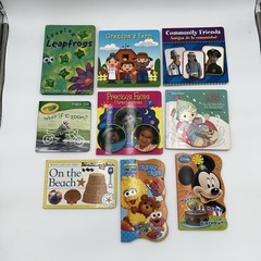 Lot Of 9 Children’s Books, Mixed, Hard Back Thick Pages. Ages 2-5.