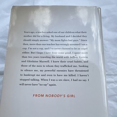 Nobody’s Girl: Virginia Roberts Giuffre Hardcover 2025 Memoir DJ Illustrated