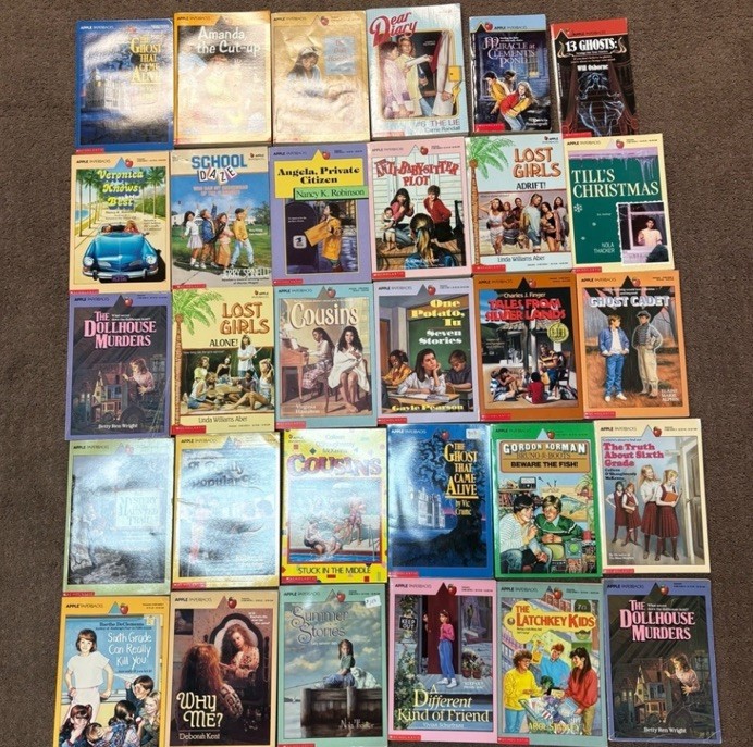 Vintage Lot of 30 kids Apple Fiction Books