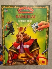 2 Awesome Adventures Reusable Sticker Book – ASTRONAUTS & SAMURAI. Unused!