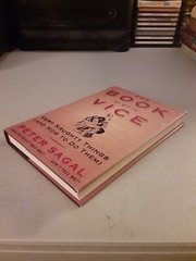 SIGNED The Book of Vice: Very Naughty Things – Peter Sagal (HC, 2007) Like New