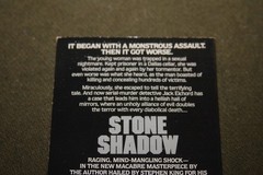 Stone Shadow by Rex Miller 1989 PB 1st Printing Onyx Horror w/ Embossed Cover