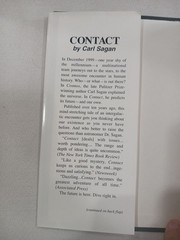 Contact Carl Sagan Movie Novelization Tie-In Book Club Edition DJ HARDCOVER VGC