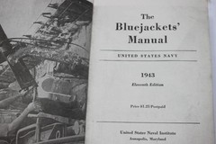 1943 The Bluejackets Manual 11th Edition United States Navy Bluejackets Book USN