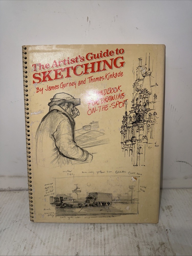 The Artist’s Guide to Sketching James Gurney & Thomas Kinkade HC/DJ 1ST ED 1982