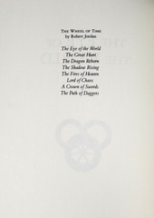 Robert Jordan The Eye of the World Wheel of Time 1 Hardcover Edition 15th Print