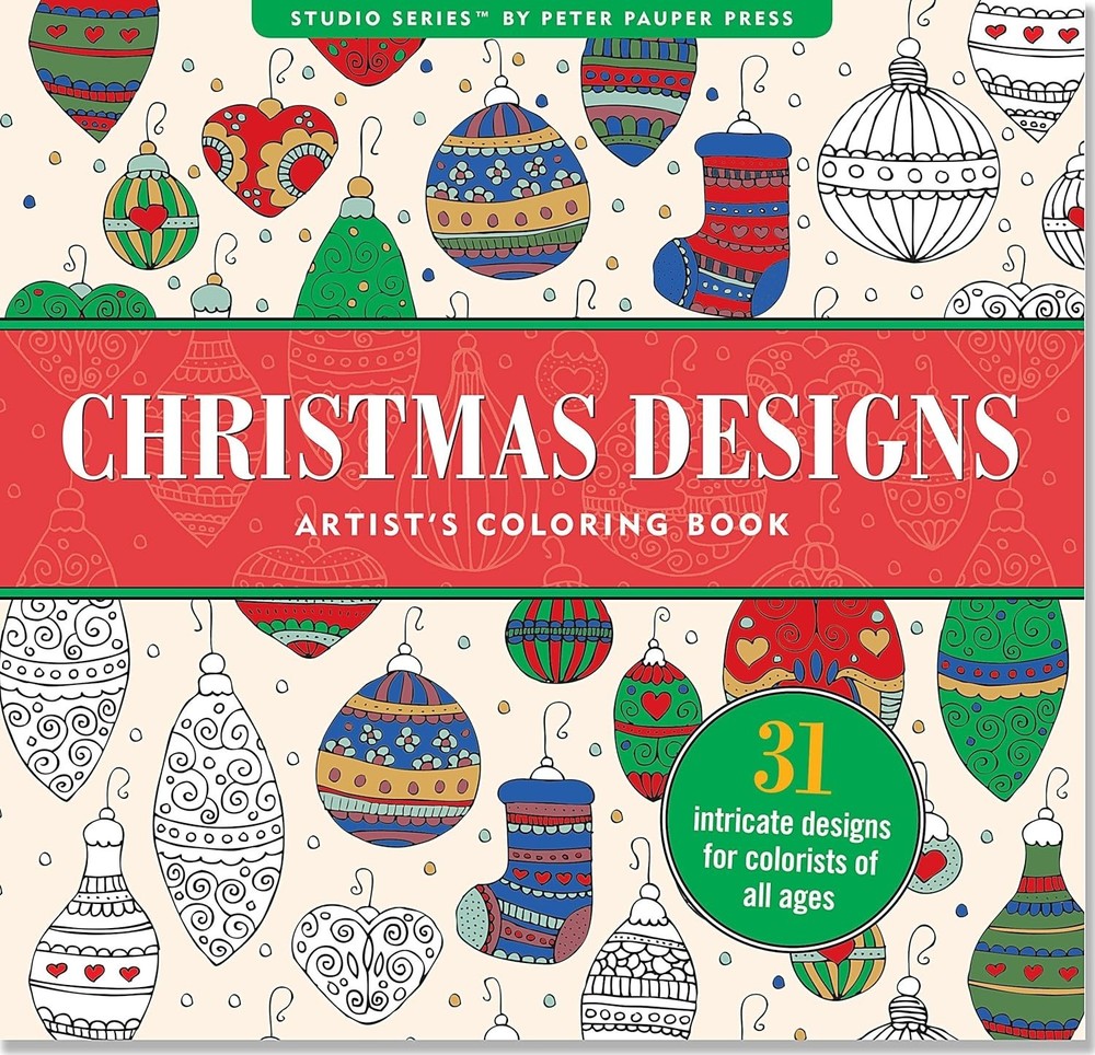 Christmas Designs Coloring Book Adult Coloring Book 31 Coloring Pages
