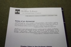 Notes of an Alchemist: Poems by Loren Eiseley 1972 TPB 5th Print Scribner