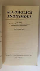 Alcoholics Anonymous 4TH EDITION BIG BOOK Blue Soft Cover Small 4.5 in x 7 in