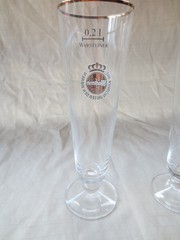 Warsteiner (Warstein) – Set of 2 – German Beer Glasses 0.2 Liter – „Tulip” – NEW
