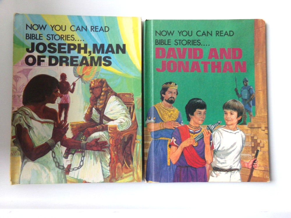 Now YOU CAN READ Joseph David Bible Stories Vtg Kids Picture Book Lot Series