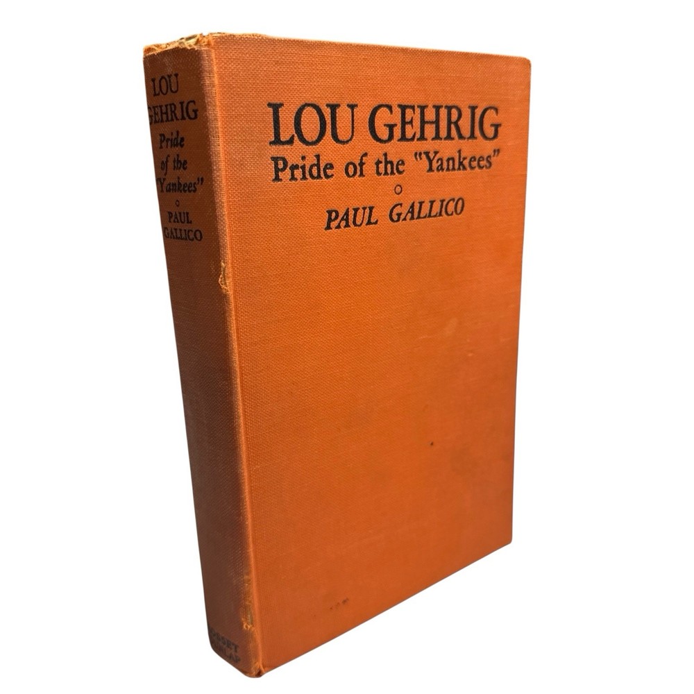 1942 Lou Gehrig Pride of the Yankees Hardcover Baseball MLB Collect 1ST EDITION