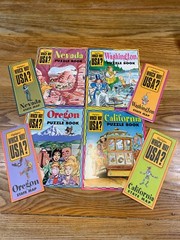 Highlights WHICH WAY USA Puzzle Books & Maps Nevada Washington Oregon California