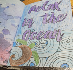 Color Me! Journal: Relax in The Ocean „Under The Sea” 6″ X 81/2″ Tall 160 Pages