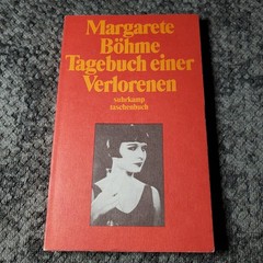 Tagebuch einer Verlorenen Margarete Böhme 1989 German Suhrkamp Taschenbuch