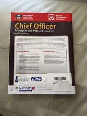 Chief Officer : Principles and Practice by David J. Purchase