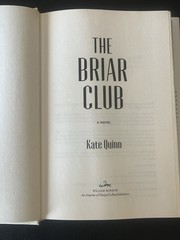 The Briar Club By Kate Quinn 2024 First Edition – Hardcover