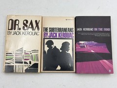 Jack Kerouac Paperback Lot 3 Books-Dr.Sax, On the Road, The Subterraneans