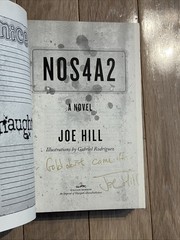 NOS4A2 True 1st Edition 1st Printing HC SIGNED x JOE HILL Gold Autograph
