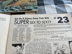 Lot Vintage SUPER SEX TO SEXTY #19 23 28 Adult Humor Giant Cartoon Magazine