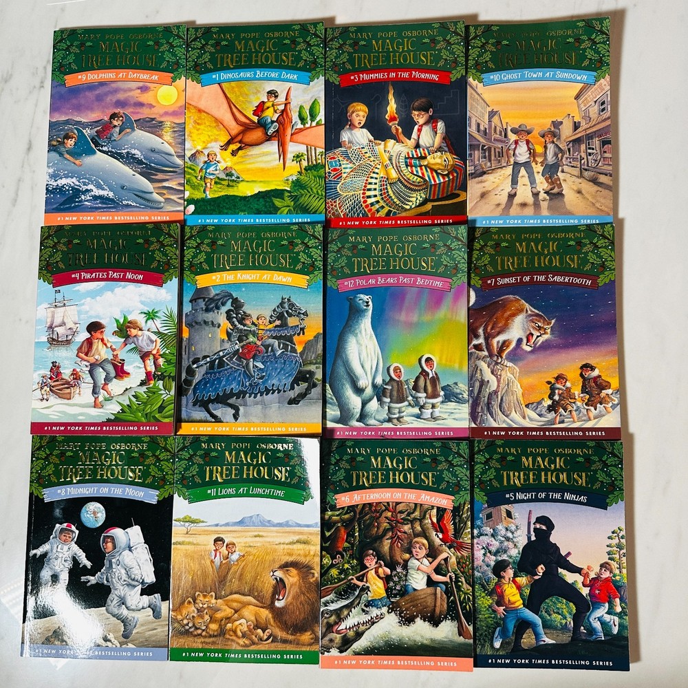 Magic Treehouse – Paperback Book Lot of 12 – #1-12 – Mary Pope Osborne