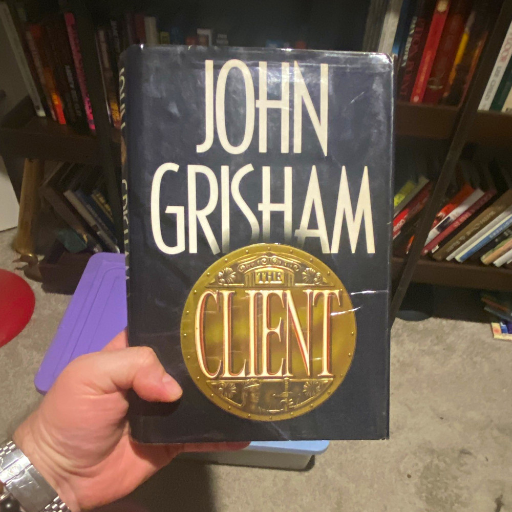John Grisham The Client Hardcover Signed Inscribed Novel w/Dust Jacket