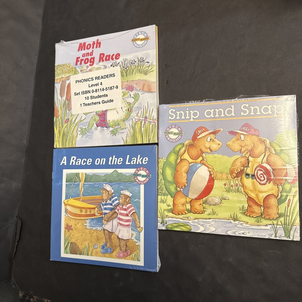 Steck-Vaughn Phonic Readers Teacher’s Guide Student 30 Books Set Factory Sealed