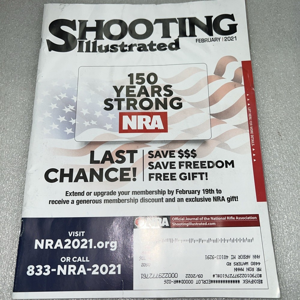 America’s 1st Freedom 150 Years Strong February 2021 Vol.20 #2 NRA Magazine T27