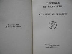 1922 Legends Of Catawba w/ Rare Ohio Photos By Henry W. Prescott HC #004 of 520
