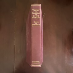 Theory and Problems of Social Psychology HC by Krech & Crutchfield