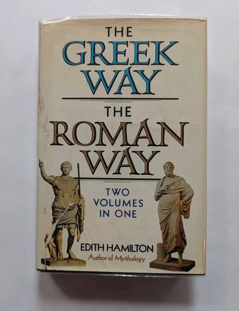 Greek Way Roman Way Edith Hamilton 1986 Bonanza Books Hardcover Omnibus Edition