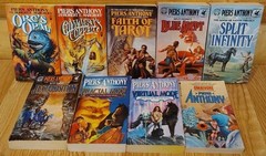 HUGE LOT OF 80+ PIERS ANTHONY BOOKS VINTAGE SCIENCE FICTION FANTASY NOVELS