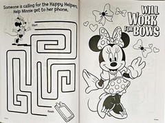 Disney Minnie Mouse Coloring & Activity Books SET OF 4 Crayons & 150+ Stickers!