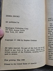 Abracadabra Stephen Gresham Vintage Paperback Book Horror Novel 1988 Zebra Books