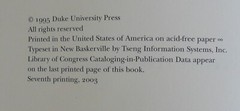 The Peru Reader History Culture Politics Duke University Press PB 2003